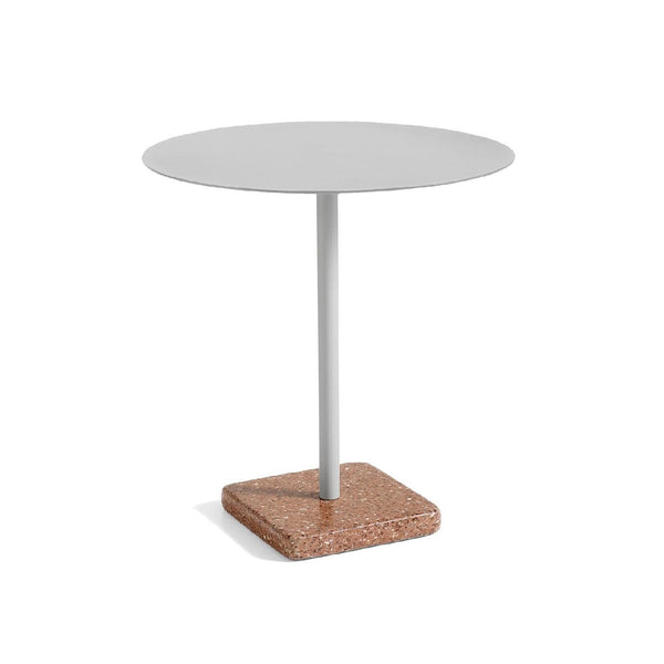 HAY, Terrazzo pöytä punainen, sky grey harmaa, terassipöytä - ulkokalusteet Spazio