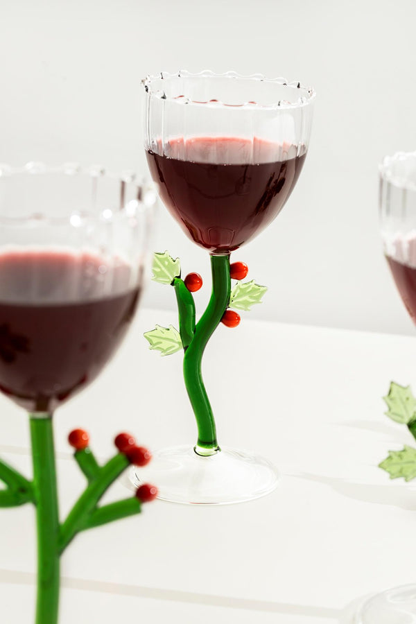 Ichendorf Milano Botanica viinilasi, holly stem - kattaus ja tarjoilu Spazio