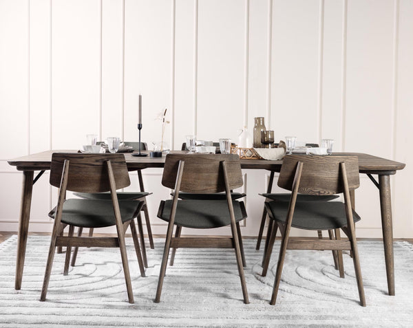 Kristensen&Kristensen, Wave, ruokapöytä, mokka tammi - Pöydät Spazio