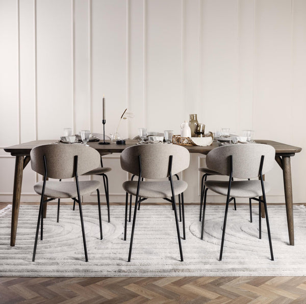 Kristensen&Kristensen, Wave, ruokapöytä,mokka tammi - Pöydät Spazio