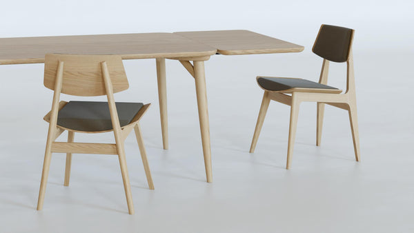 Kristensen&Kristensen, Wave, ruokapöytä, jatkettava tammi - Pöydät Spazio