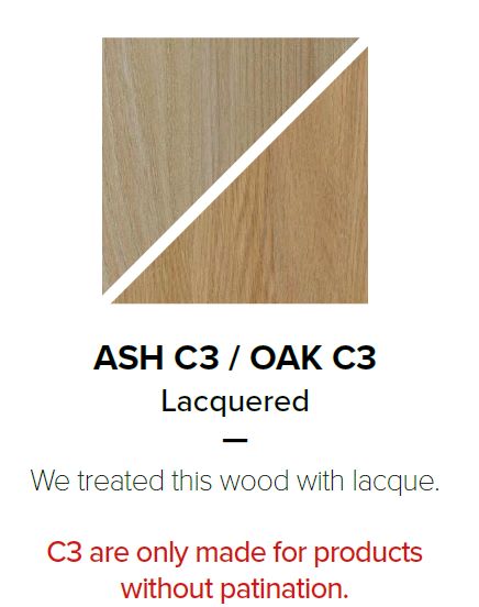 Wave ruokapöytä, tammi, useita kokoja