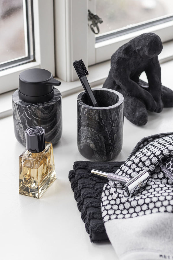 Mette Ditmer MARBLE hammasharjamuki musta marmori - kylpyhuonetarvikkeet Spazio