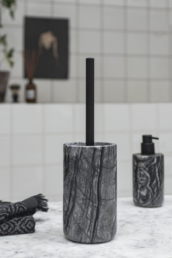 Mette Ditmer MARBLE tall saippuapullo musta - kylpyhuonetarvikkeet Spazio