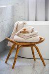 Mille Notti Fontana Organic pyyhe ivory - kylpyhuonetekstiilit Spazio