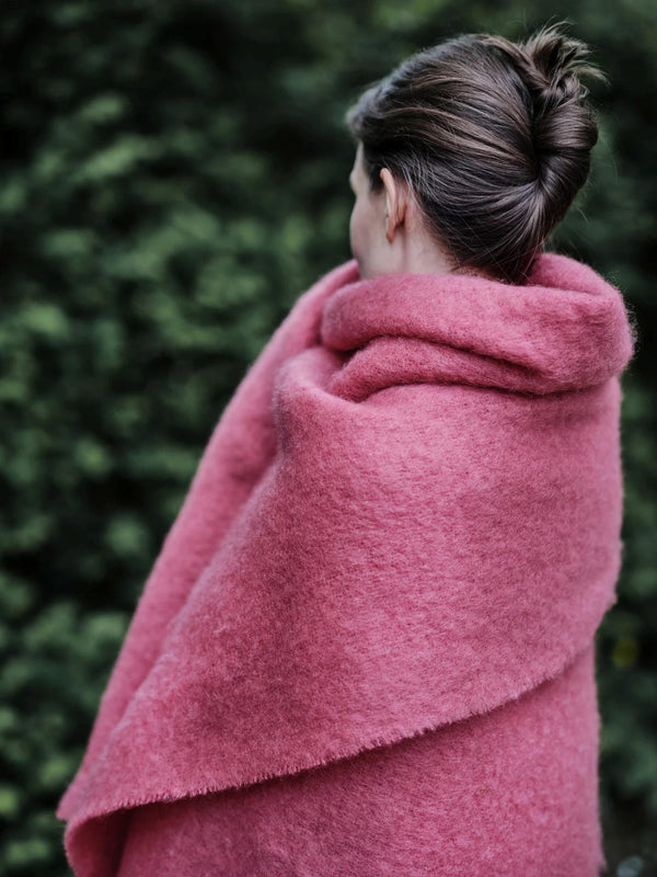 Mille Notti Senzo Plaid torkkupeitto pinkki - matot ja tekstiilit Spazio