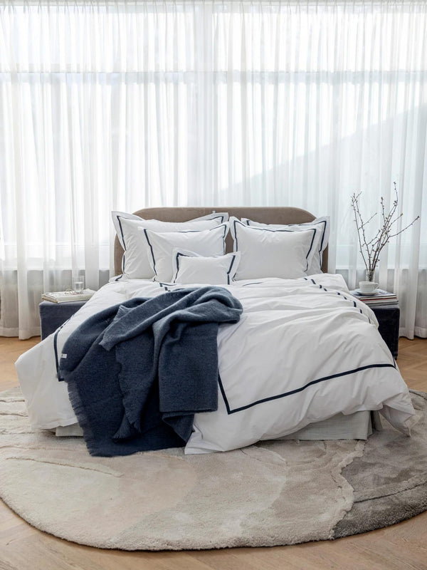 Mille Notti Senzo Plaid torkkupeitto sininen - matot ja tekstiilit Spazio