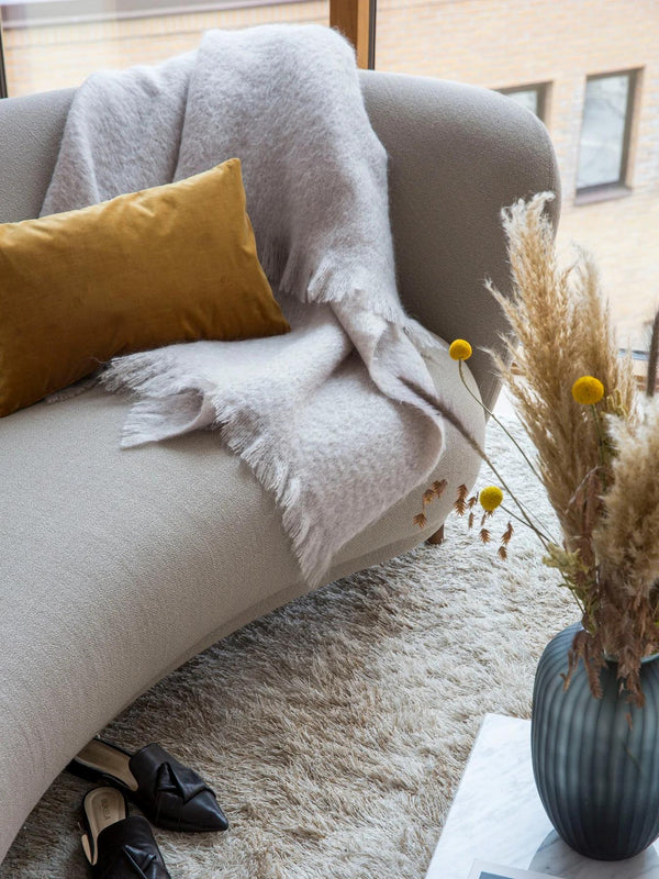 Mille Notti Senzo Plaid torkkupeitto valkoinen - matot ja tekstiilit Spazio