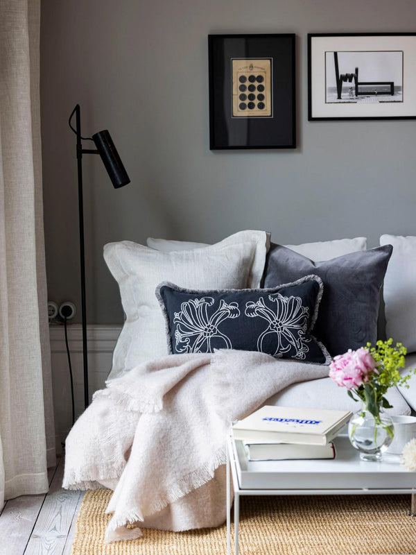 Mille Notti Senzo Plaid torkkupeitto valkoinen - matot ja tekstiilit Spazio