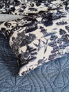 Mille Notti Willow Organic tyynyliina 50x60 cm sininen - matot ja tekstiilit Spazio