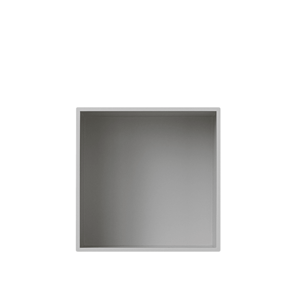 Mini Stacked 2.0 hyllymoduuli taustalevyllä, keskikokoinen, vaaleanharmaa - Spazio