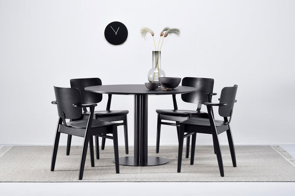 Muoto Collection Primus ruokapöytä, 90 cm, musta laminaatti -Ruokapöydät Spazio