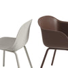 Muuto Fiber Outdoor side chair terassituolipunaruskea - terassituolit Spazio