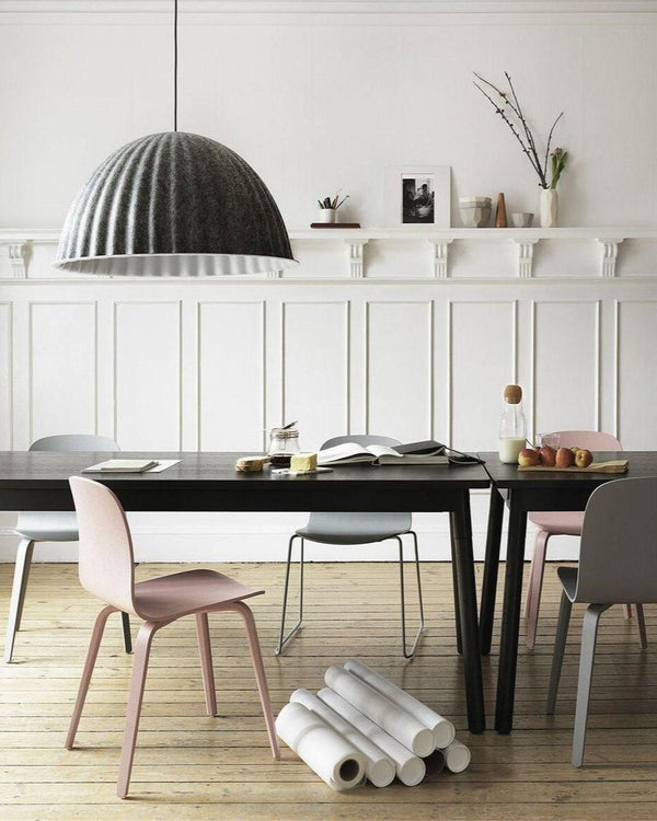 Muuto, Visu ruokatuoli, puujalat, harmaa - tuolit Spazio
