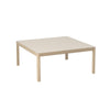 Muuto Workshop sohvapöytä tammi linoleumkansi 86x86 cm - Sohvapöydät Spazio