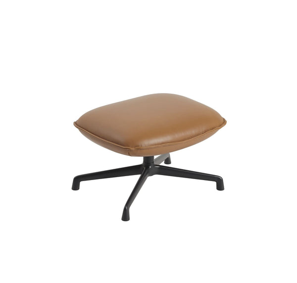 Muuto Doze Nojatuoli rahi loungetuoli Refine nahka konjakki - pyörivä nojatuoli Spazio