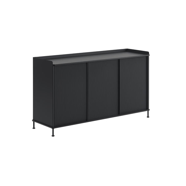 Muuto Enfold senkki 148 cm antrasiitti musta - Säilytyskalusteet Spazio