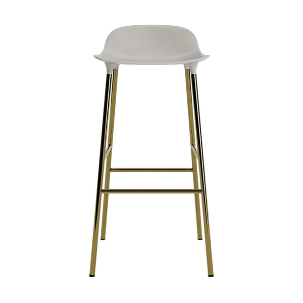 Normann Copenhagen, Form, baarituoli, 75 cm, messinki, lämmin harmaa - Tuolit Spazio