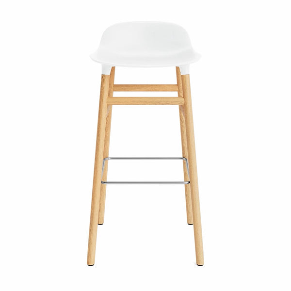 Normann Copenhagen, Form, baarituoli, 75 cm, tammi, valkoinen - Tuolit Spazio