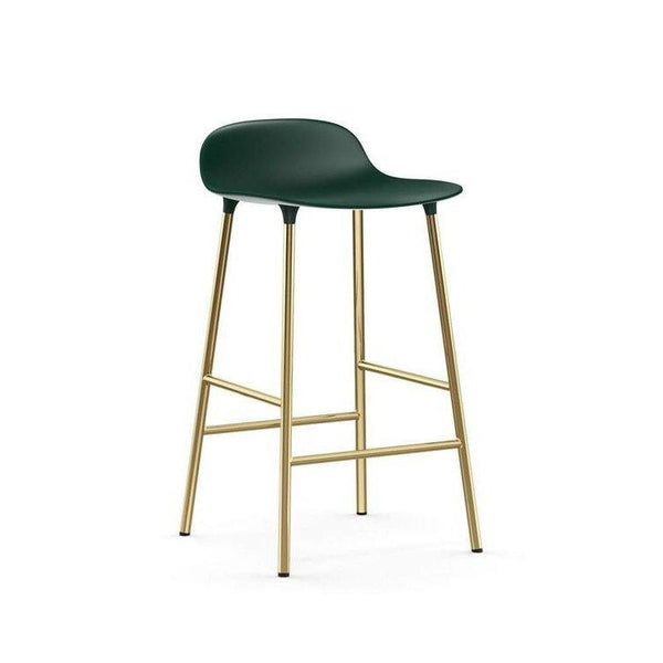 Normann Copenhagen, Form baarituoli, vihreä, messinki - Tuolit Spazio