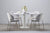 Primus ruokapöytä, 90 cm, valkoinen laminaatti, Mallipoisto - Spazio