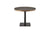 Ribot Keramik Bistrot pöytä, halkaisija 99 cm, alabastro keraaminen kansi, musta jalkasarja - Spazio