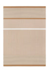 San Francisco matto, natural-white, 140x200cm, reunaommeltu, päätykäänteet - Spazio