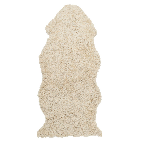 Skinnwille, Curly 1,5-talja, beige moonlight - Taljat Spazio