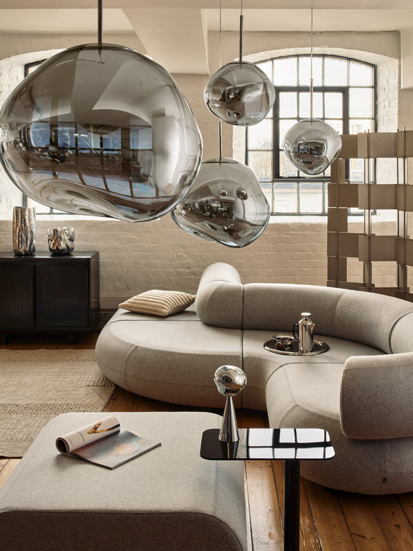Tom Dixon Melt Mini Led Riippuvalaisin Kromi - Kattovalaisimet Spazio