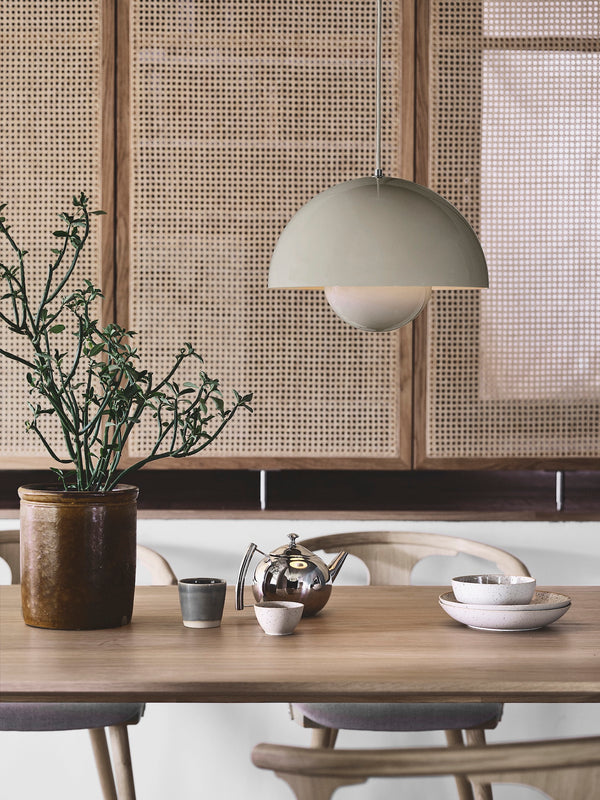 &Tradition, Flowerpot VP7, kattovalaisin, harmaa, beige, alumiini - Valaisimet Spazio