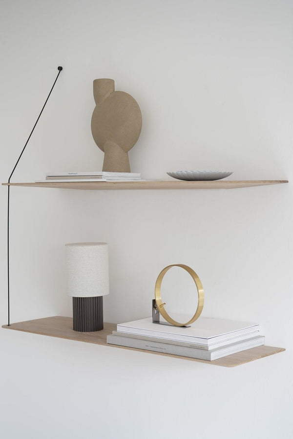 Stedge 2.0 seinähylly, 60 cm, tammi - Spazio