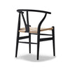 Carl Hansen & Son CH24 Wishbone tuoli soft black pyökki naturalpaperinaru - tuolit Spazio