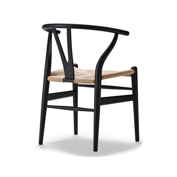 Carl Hansen & Son CH24 Wishbone tuoli soft black pyökki naturalpaperinaru - tuolit Spazio