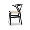 Carl Hansen & Son CH24 Wishbone tuoli soft musta pyökki natural paperinaru - tuolit Spazio