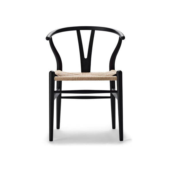 Carl Hansen & Son CH24 Wishbone tuoli soft musta pyökki natural paperinaru - tuolit Spazio