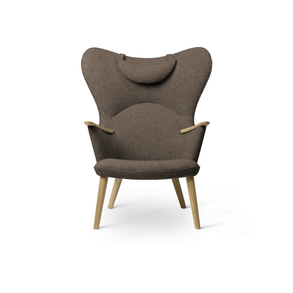 Carl Hansen & Søn, CH78 Mama Bear tuoli, tammi, ruskea verhoilu - Tuolit Spazio