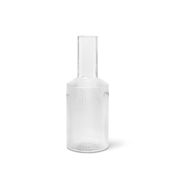 Ferm Living Ripple karahvi kirkas - kattaus ja tarjoilu Spazio
