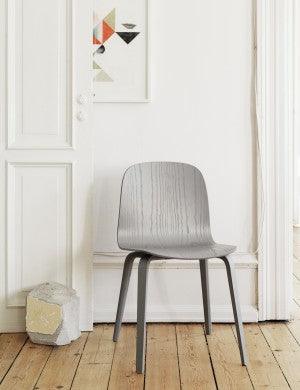 Muuto, Visu ruokatuoli, puujalat, harmaa - tuolit Spazio