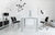 Deneb pöytä, 80 x 120, valkoinen laminaattikansi/valkoiset jalat