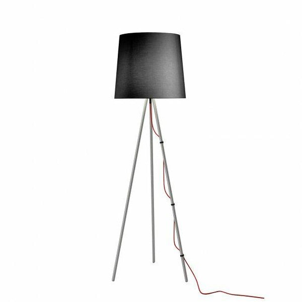 Lampefeber, Eva lattiavalaisin, musta/alumiini Lattiavalaisimet Lampefeber