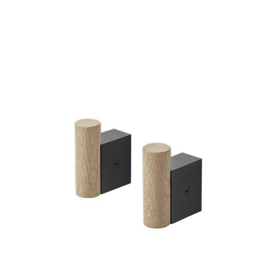 Muuto, Attach koukkusetti, tammi/musta Naulakot Muuto