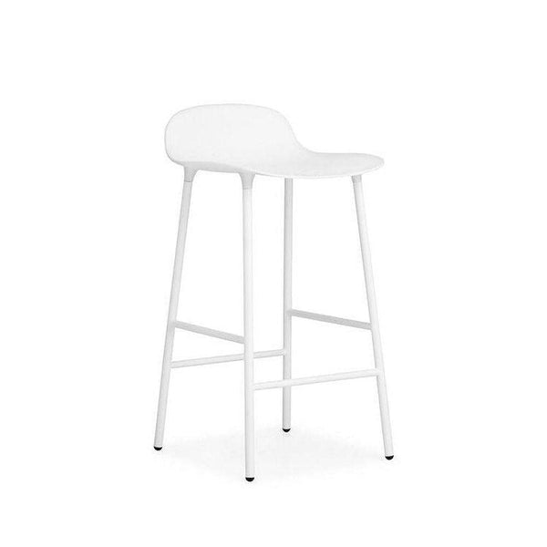 Normann Copenhagen, Form baarituoli, valkoinen, teräs - Tuolit Spazio